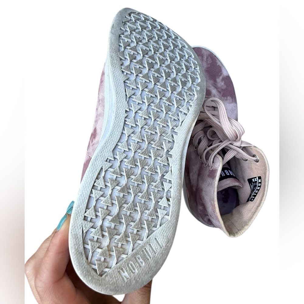 NoBull Dusty Rose Tie-Dye High Top Canvas Trainer Sneakers Womens 6.5 Mens 5 - Picture 7 of 9